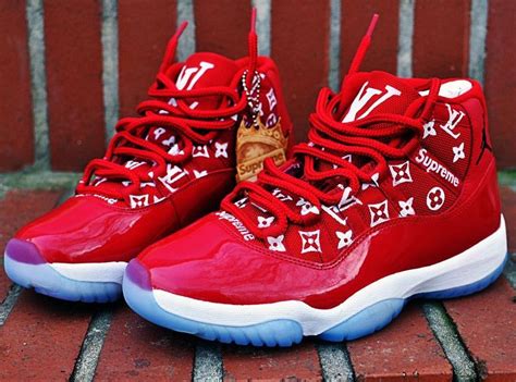 nike louis vuitton supreme shoes|supreme louis vuitton jordan 11.